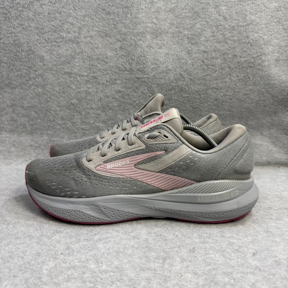 Brooks Shoes Womens Size 10 Adrenaline GTS 21 Grey Running Sneakers 1204261B019